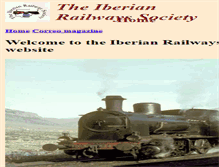Tablet Screenshot of iberianrailwayssociety.org